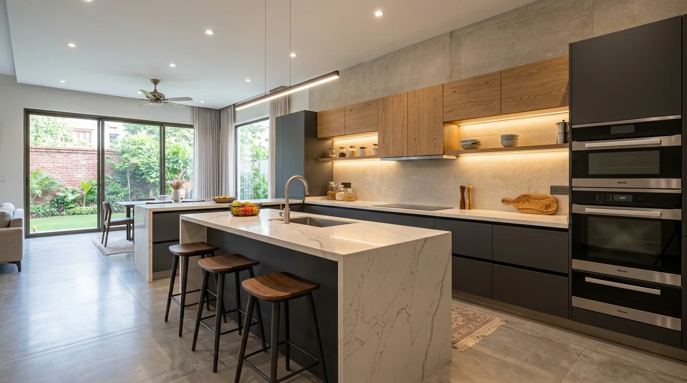 Open Concept Luxury Kitchen & Dining Layout
